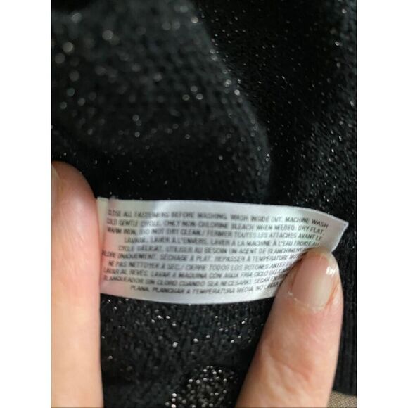 Old Navy metallic polka dot cardigan sweater size M - Picture 9 of 10